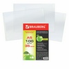 Файл-вкладыш А5 с перфорацией BRAUBERG 223085, 35 мкм,  ...