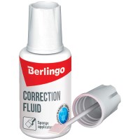 Корректирующая жидкость Berlingo 20 мл, спиртовая, с губчатым аппликатором FKg_20012