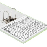 Папка-регистратор BRAUBERG с покрытием из ПВХ, 80 мм, с уголком, лайм (удвоенный срок службы), 227196