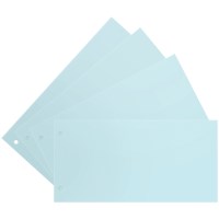Разделительные полоски OfficeSpace, голубые, прямоугольные, 100 шт. в упак.