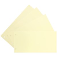 Разделительные полоски OfficeSpace, желтые, прямоугольные, 100 шт. в упак.