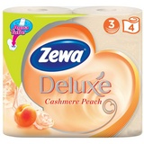 Бумага туалетная Zewa Deluxe 3-слойная персик оранжевая 4 рулона в упак
