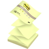 Стикеры Post-it Basic R300-BY, 76x76 мм, Z-сложение, желтые пастельные, 100 л. упак