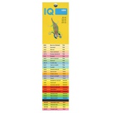 Набор цветной бумаги IQ Color А4, 80 г/м.кв, 250 л. 5 цв. по 50 л. Цвета: CY39, SY40, CO44, MA42, АВ48