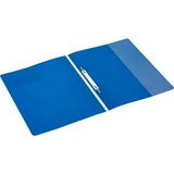 Скоросшиватель пластиковый Bantex Manager 3420/01 синий, с карманом для визитки A4