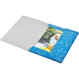 Папка на резинках Attache, A4, картонная синий, 370 г/м&sup2;