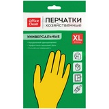 Перчатки резиновые OfficeClean 248568/Н хозяйственные, р.XL, желтые