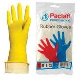 Перчатки резиновые латексные Paclan Professional, S