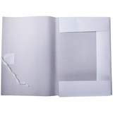 Папка для бумаг белая с завязками, OfficeSpace 225336, мелованная, 280 г/м&sup2;