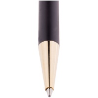 Ручка шариковая Berlingo CPs_72901 Silver Premium, синяя, 0,7 мм, корпус черный-золото, автоматическая