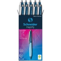 Ручка шариковая масляная автоматическая Schneider Haptify 256195, синяя, 0.5 мм