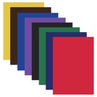 Цветная бумага А4 МЕЛОВАННАЯ, 40 листов, 8 цветов, BRAUBERG, 200х280мм, 128004