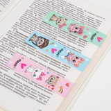 Закладки для книг с магнитом MEOW CATS, набор 6 шт., блестки, 25x196 мм, ЮНЛАНДИЯ, 113442
