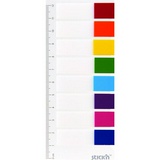 Клейкие закладки Attache Selection пластиковые 8 цветов по 15 л. 12 мм х 45 мм