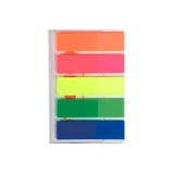 Закладка Kores Kores-film пластиковые, 5 ярких цв., по 25л., неоновые. 12 мм
