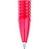 Ручка гелевая автоматическая CROWN AJ-3000N, красная паста, 0,5 мм