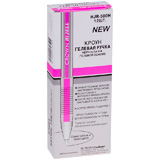 Ручка гелевая Crown Hi-Jell Color HJR-500H, розовая, 0,5 мм